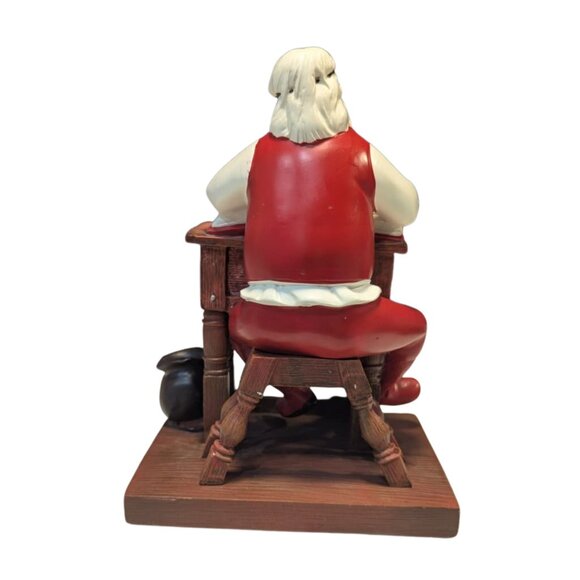 Norman Rockwell Santa Figurine – “Good Boys, Good Girls” Licensed FTDCollectible - Picture 4 of 6